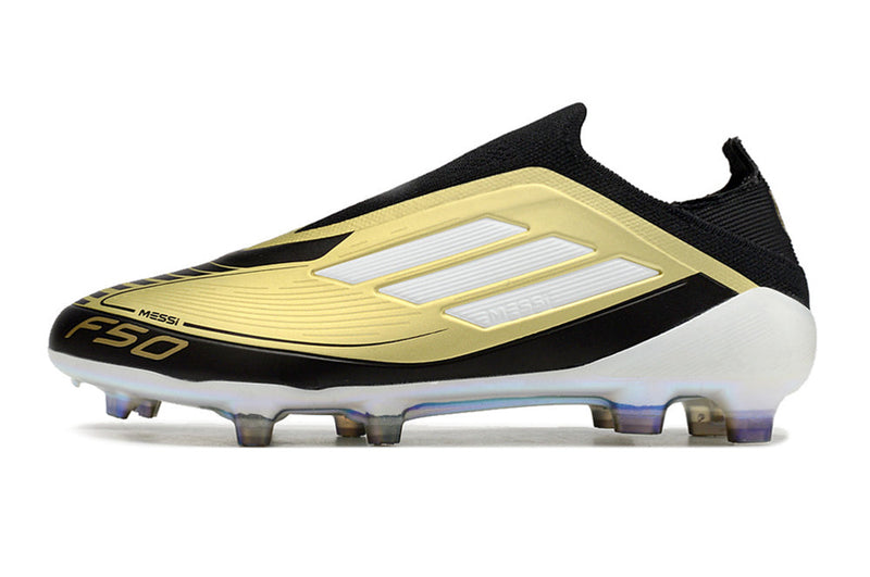 Chuteira F50 Elite Laceless Messi Dourada