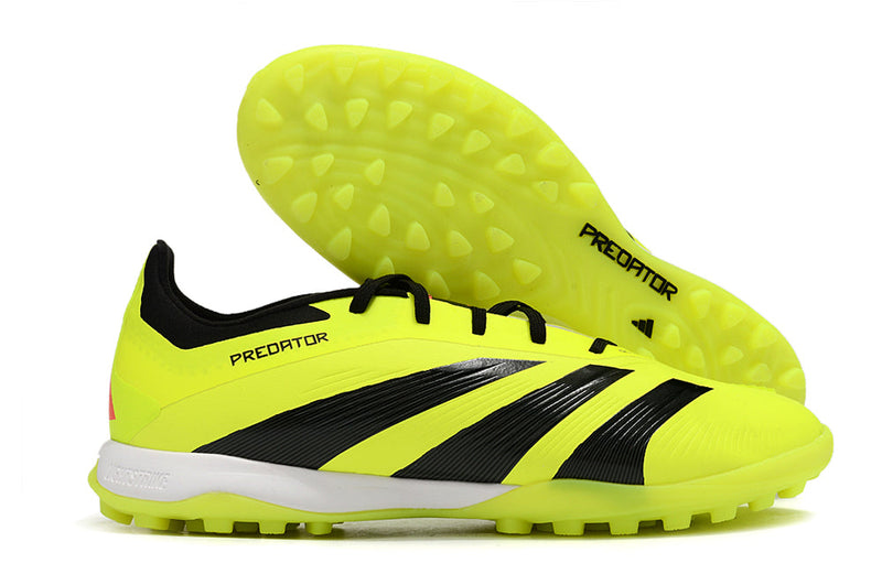 Chuteira Predator 24 Elite TF Society - Verde Neon e Preto