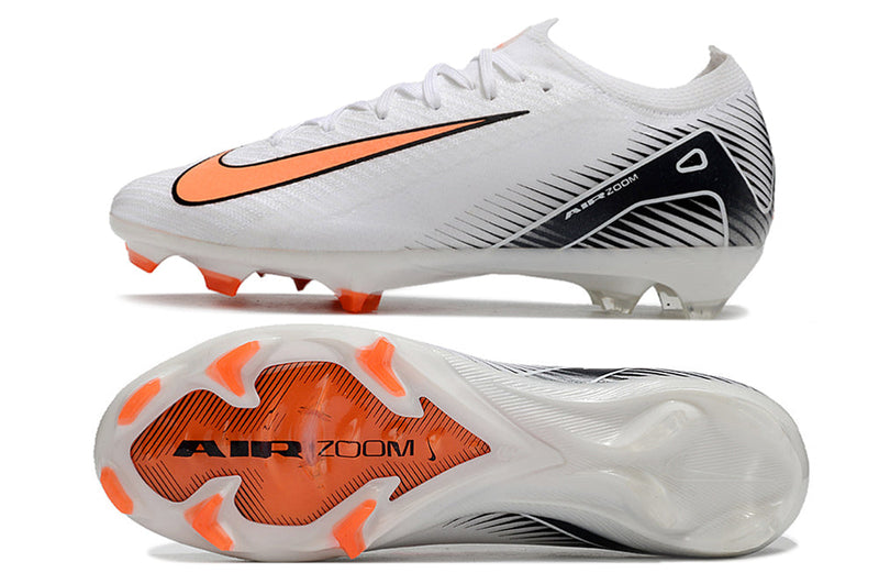 Chuteira Air Zoom Mercurial Vapor 16 Elite FG Campo - Branco e Preto