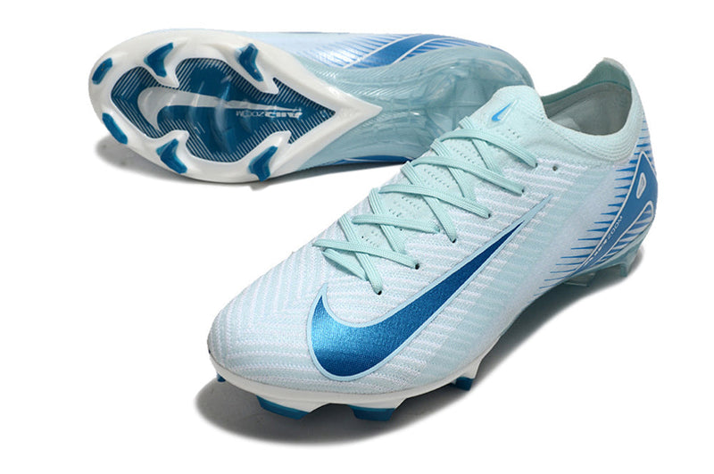 Chuteira Air Zoom Mercurial Vapor 16 Elite FG Campo - Azul e Branco